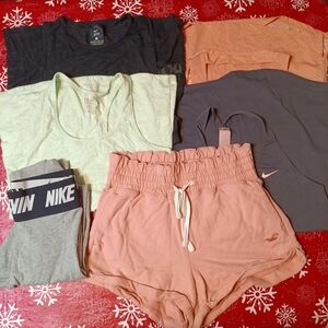 Nike Womens Mixed Activewear Set - Pink, Black, Gray, Mint